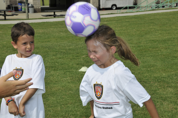 Soccer headers and children: Why kids shouldn't be allowed to hit the ball with their heads.
